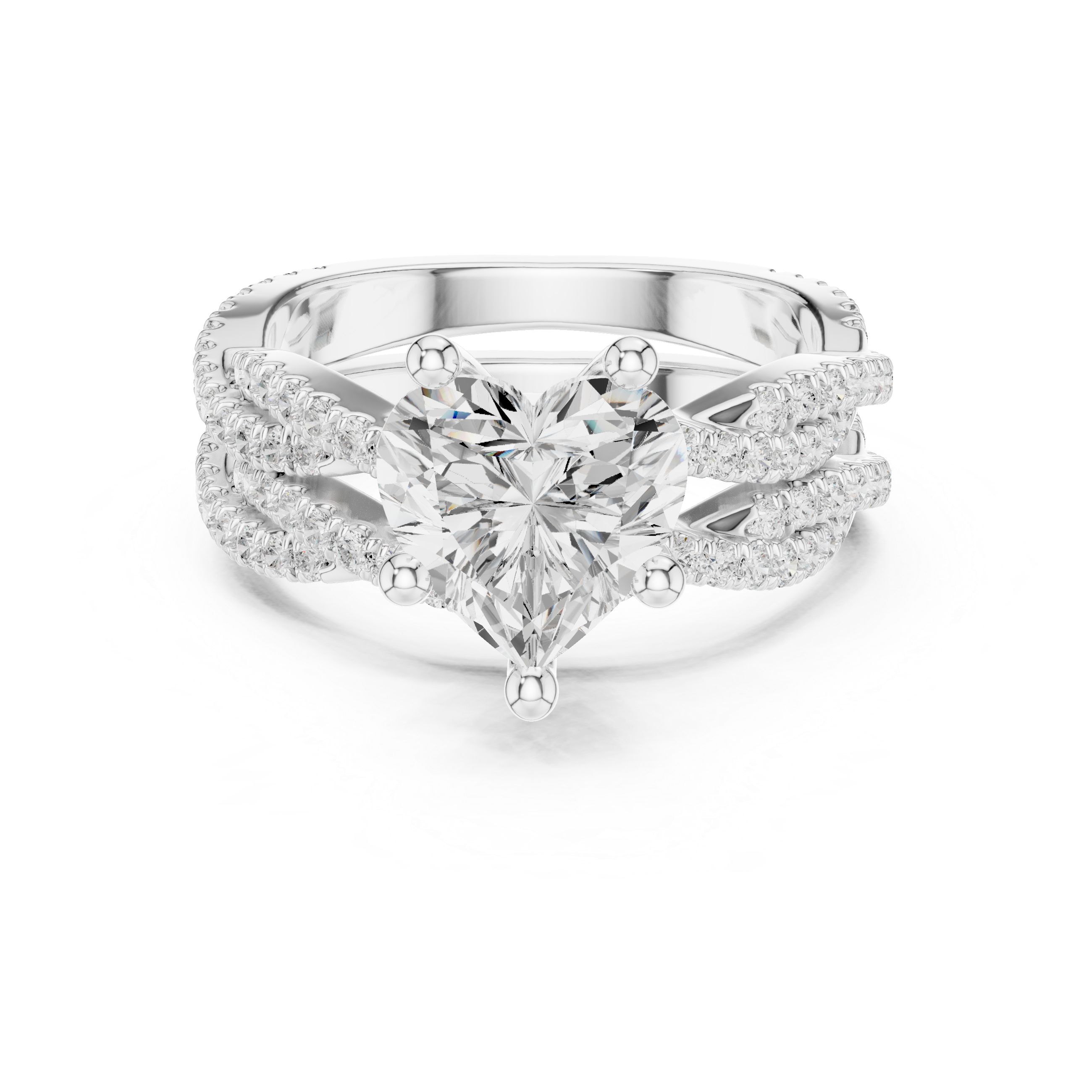 Heart Cut Diamond Engagement Ring
