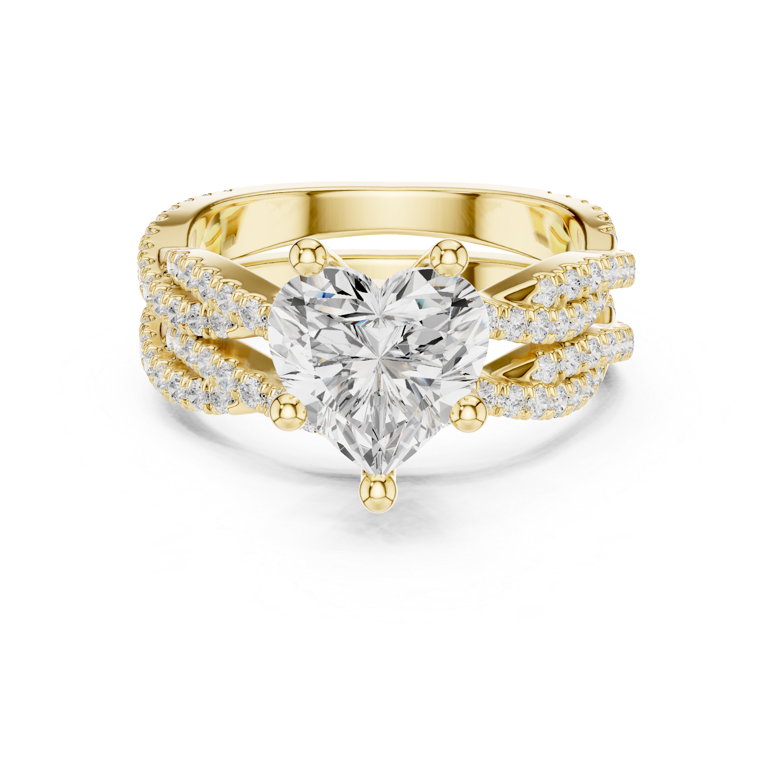 Heart Cut Diamond Engagement Ring