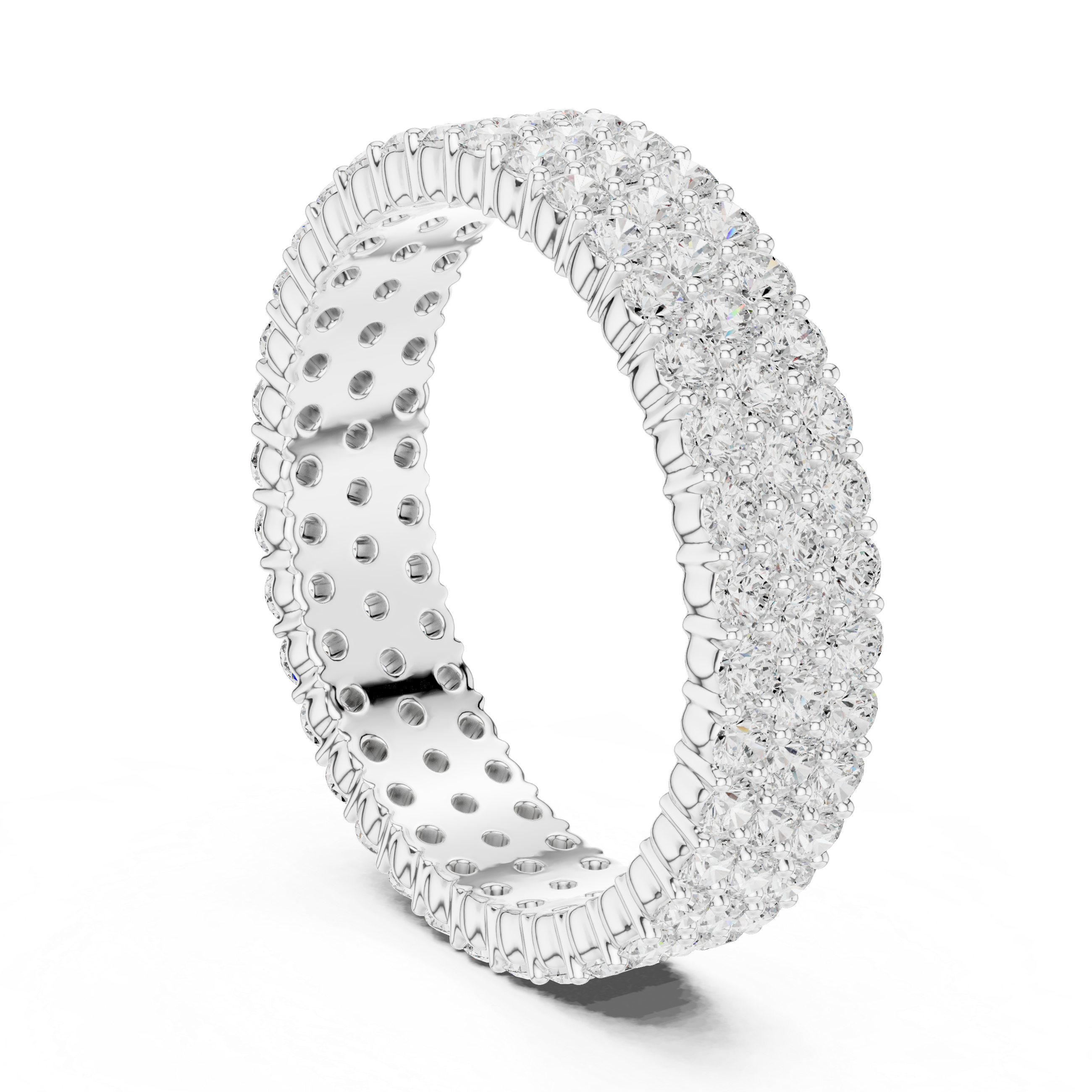 Round Diamond Full Eternity Ring