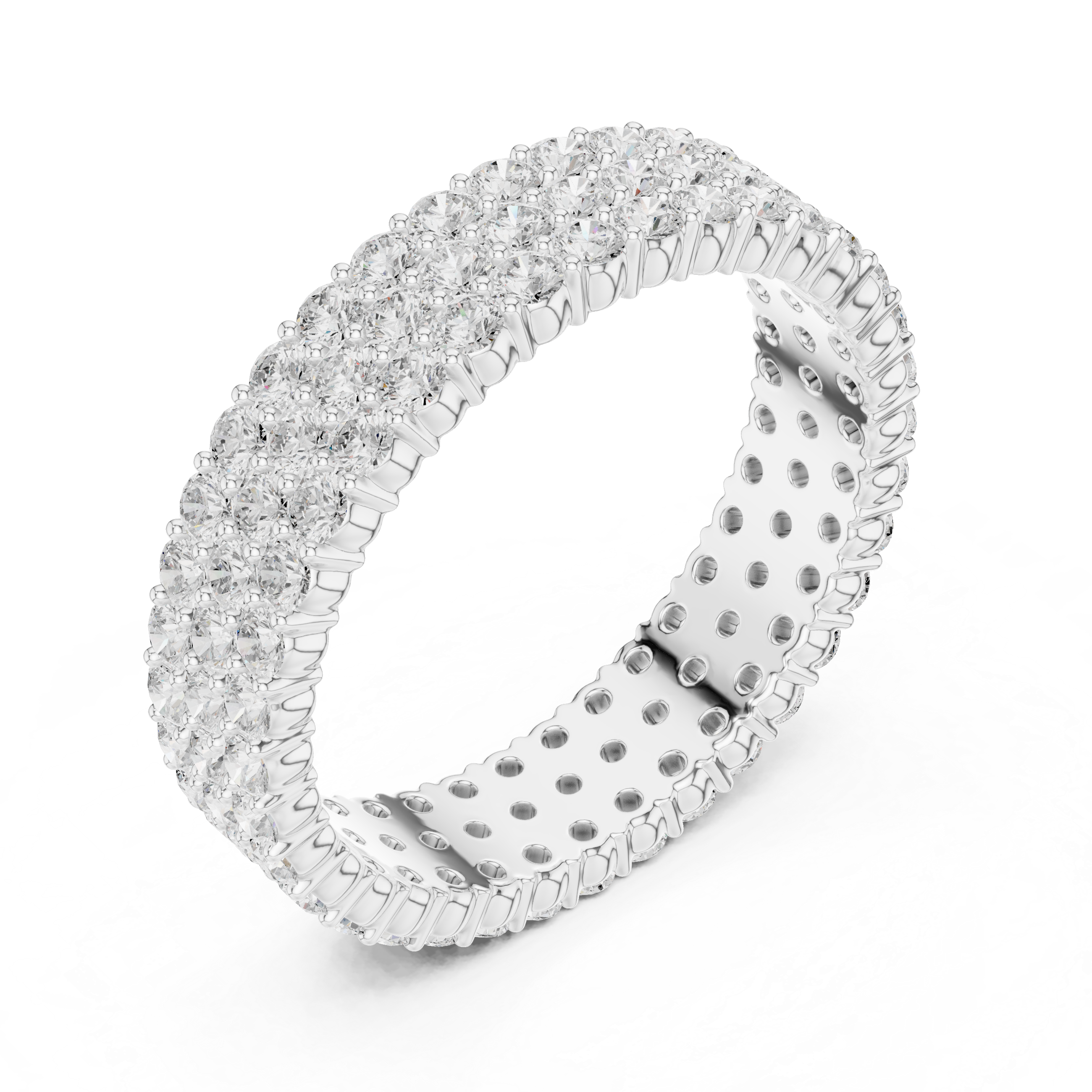 Round Diamond Full Eternity Ring
