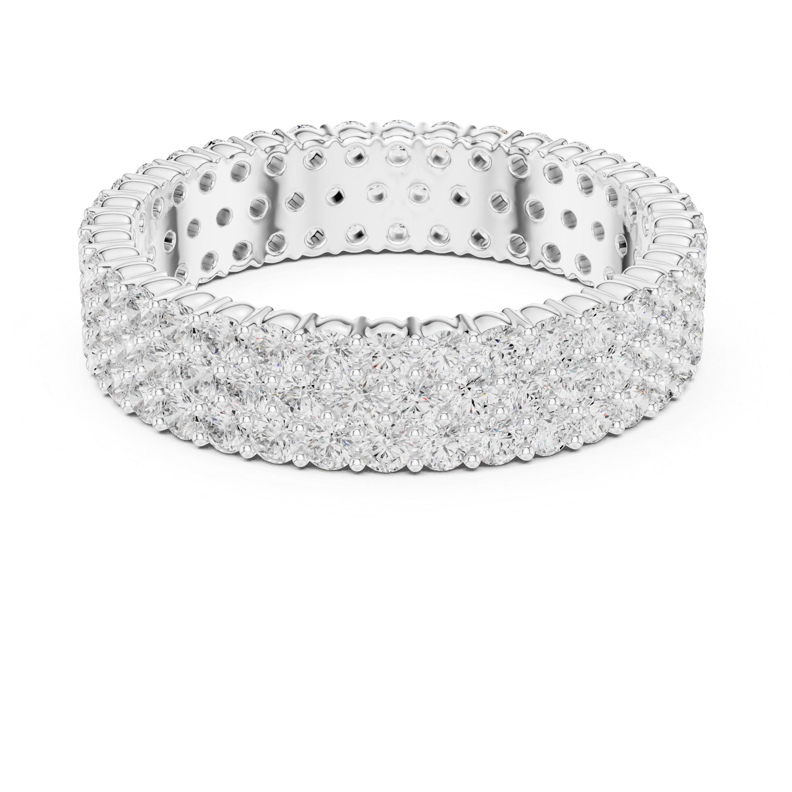 Round Diamond Full Eternity Ring