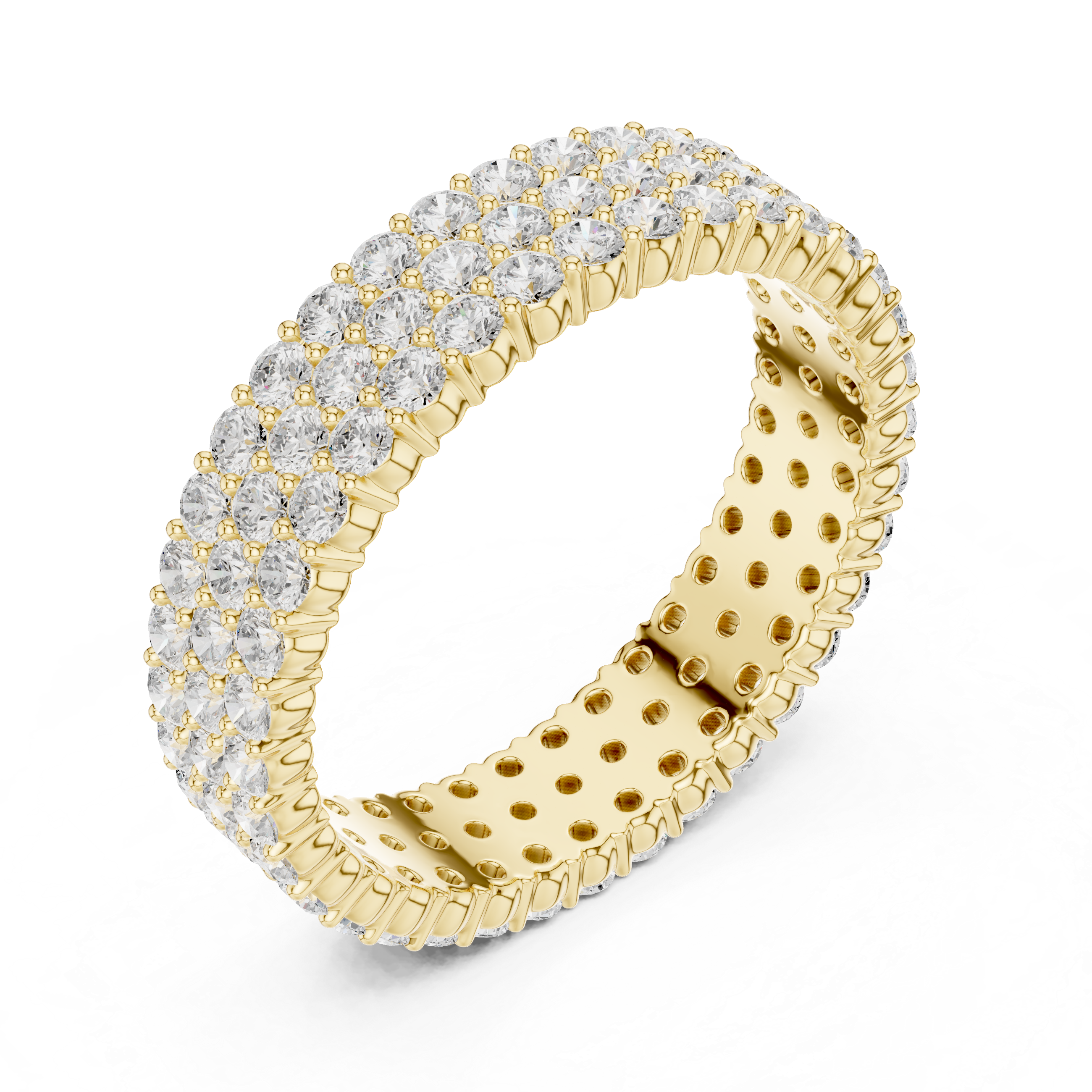 Round Diamond Full Eternity Ring