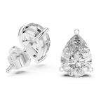 Pear Diamond Stud Earrings