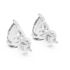 Pear Diamond Stud Earrings