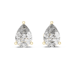 Pear Diamond Stud Earrings
