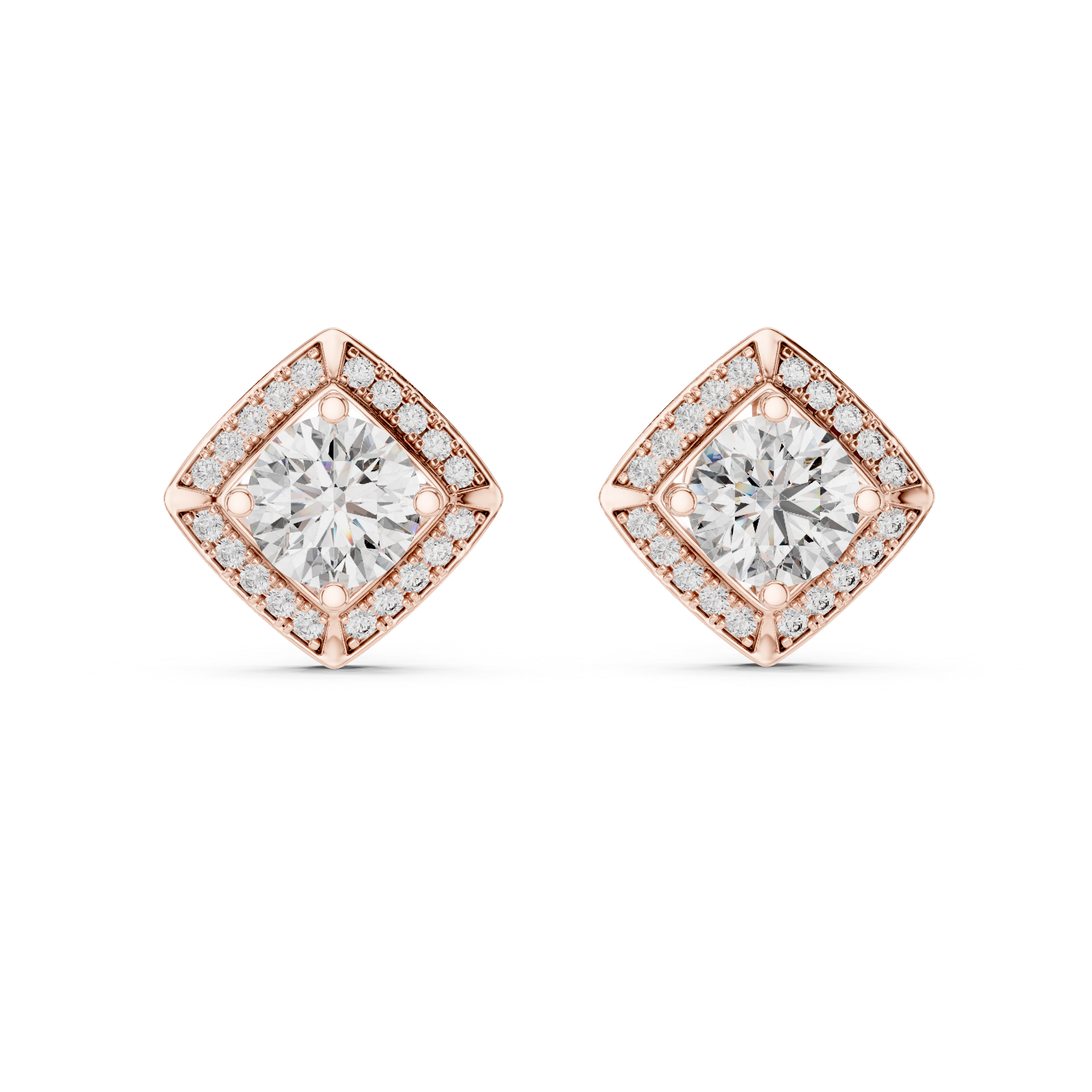 Fancy Diamond Stud Earrings