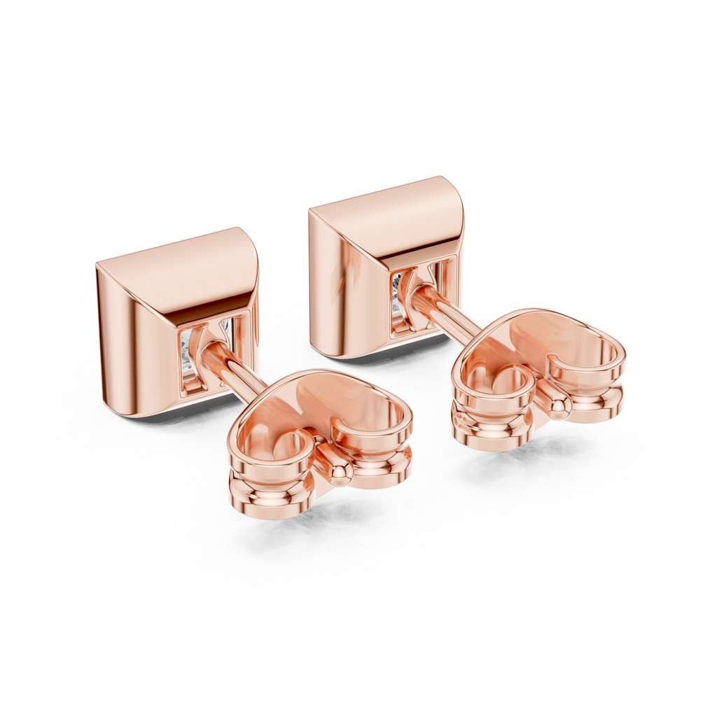 Princess Cut Diamond Stud Earrings