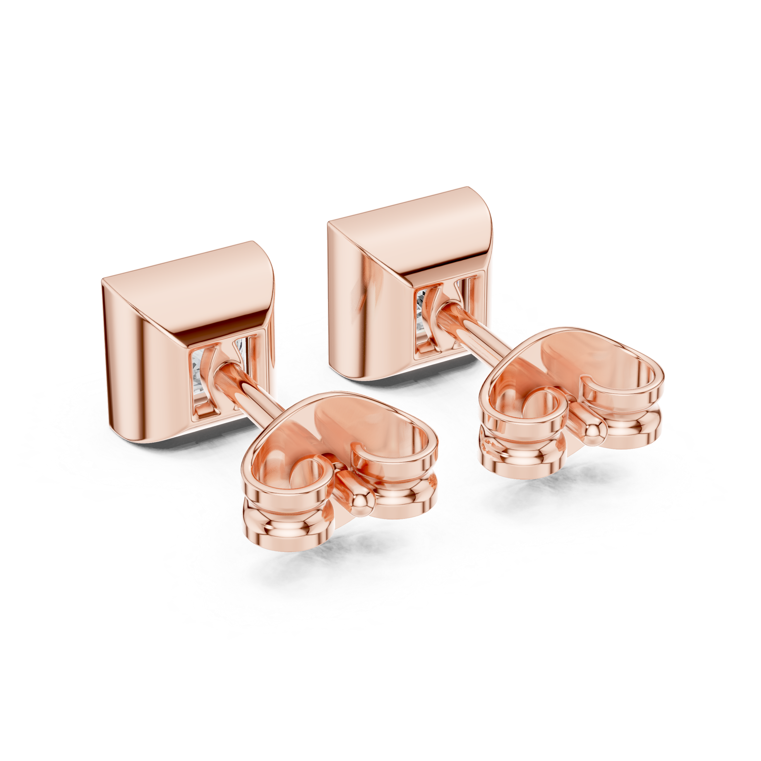 Princess Cut Diamond Stud Earrings