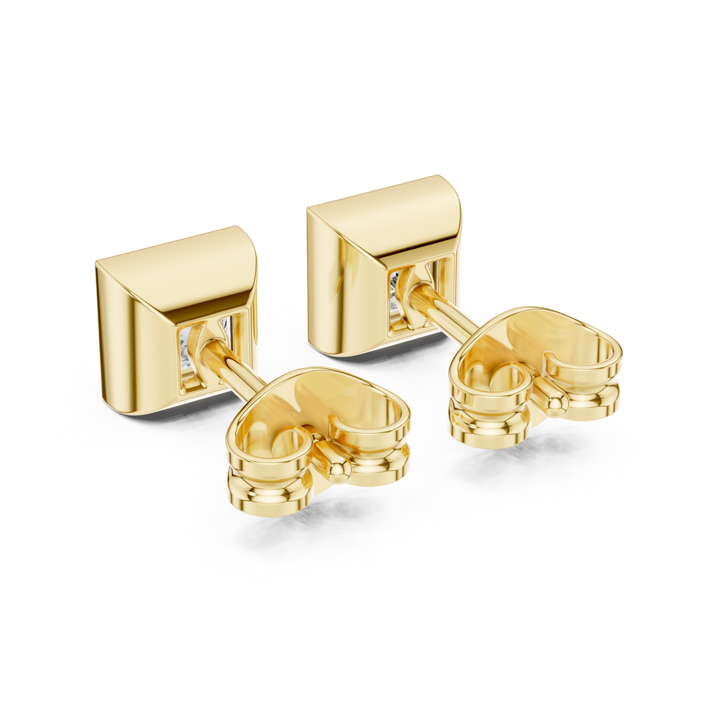 Princess Cut Diamond Stud Earrings