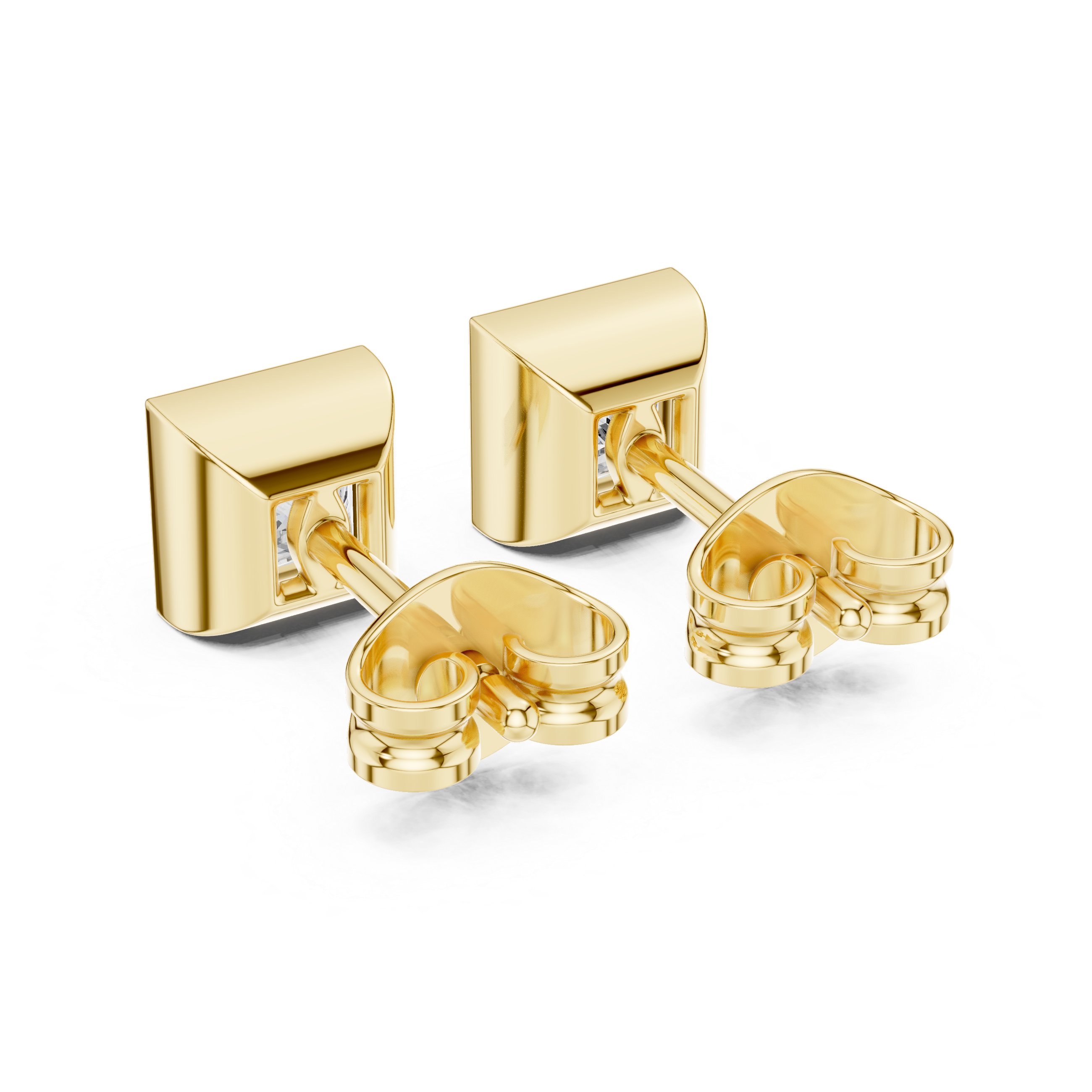 Princess Cut Diamond Stud Earrings