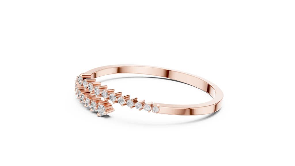 Graduated Diamond Bangle Bracelet