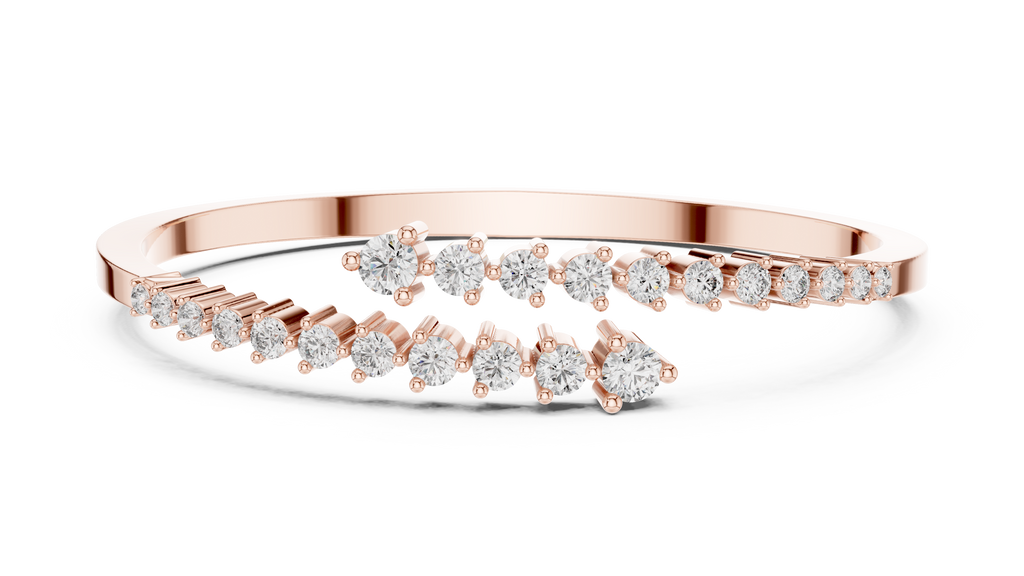 Graduated Diamond Bangle Bracelet