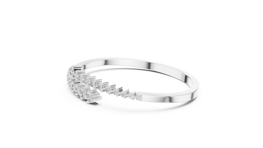 Graduated Diamond Bangle Bracelet