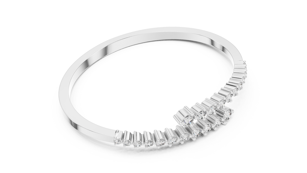 Graduated Diamond Bangle Bracelet