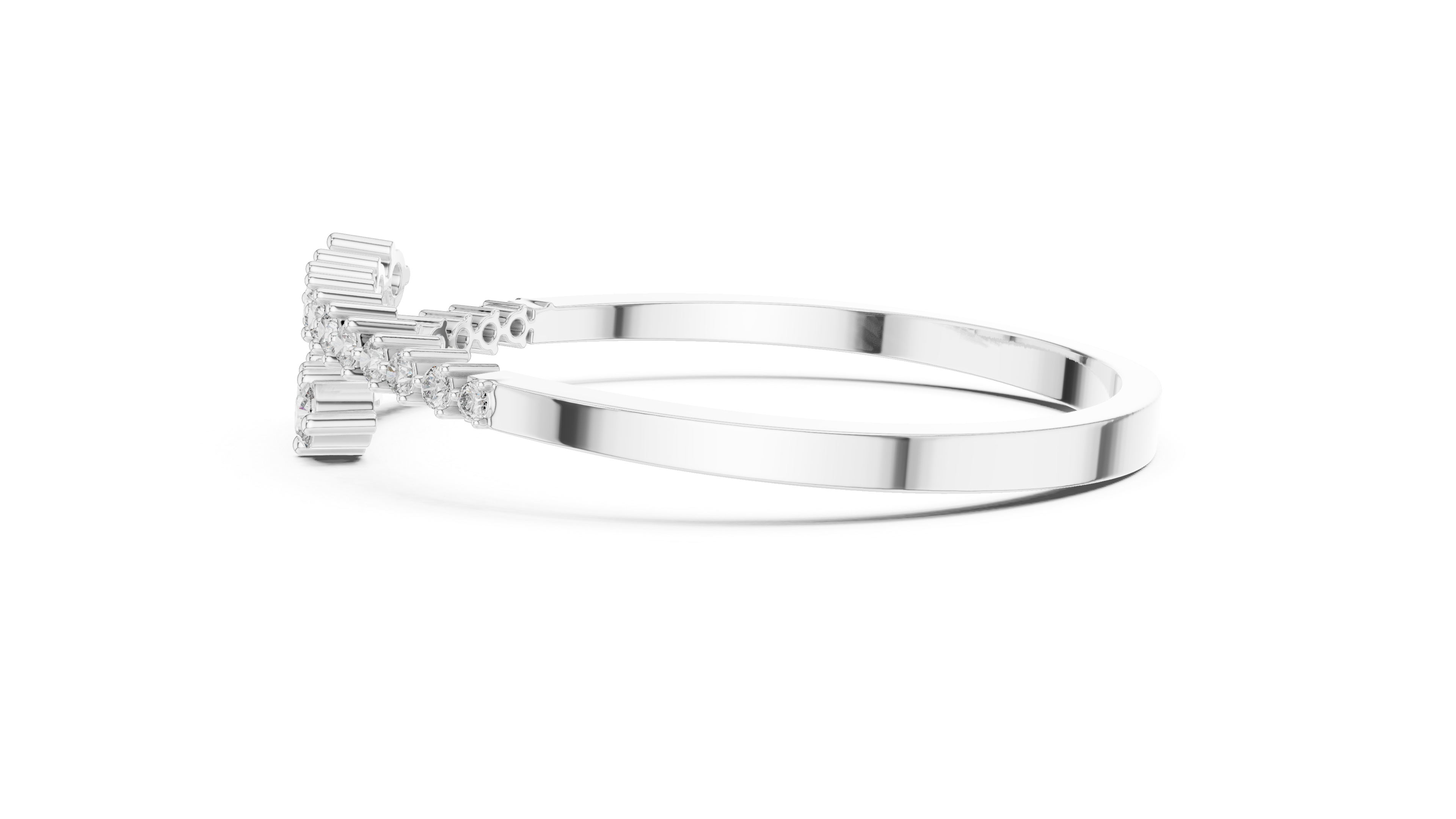 Graduated Diamond Bangle Bracelet