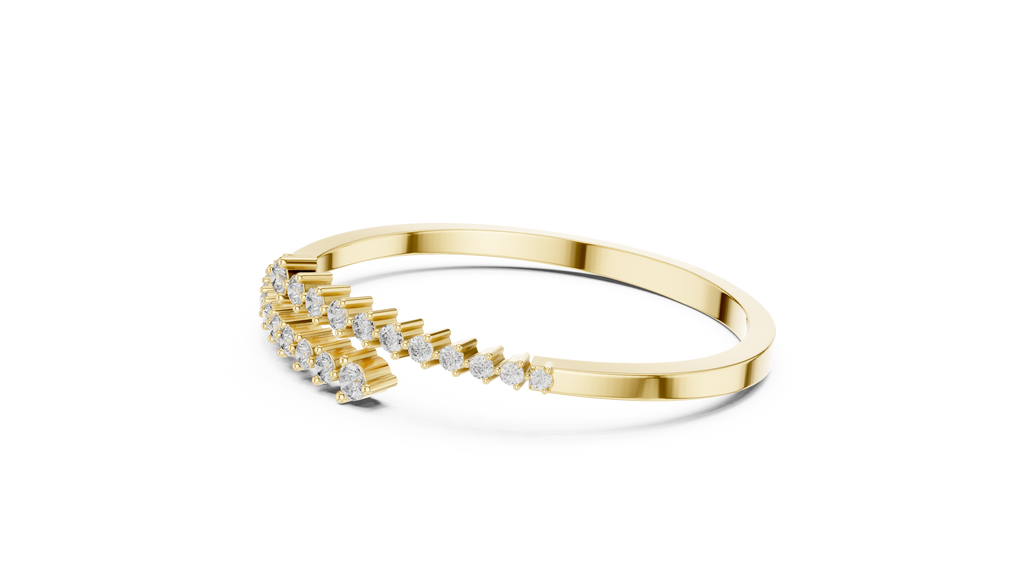 Graduated Diamond Bangle Bracelet