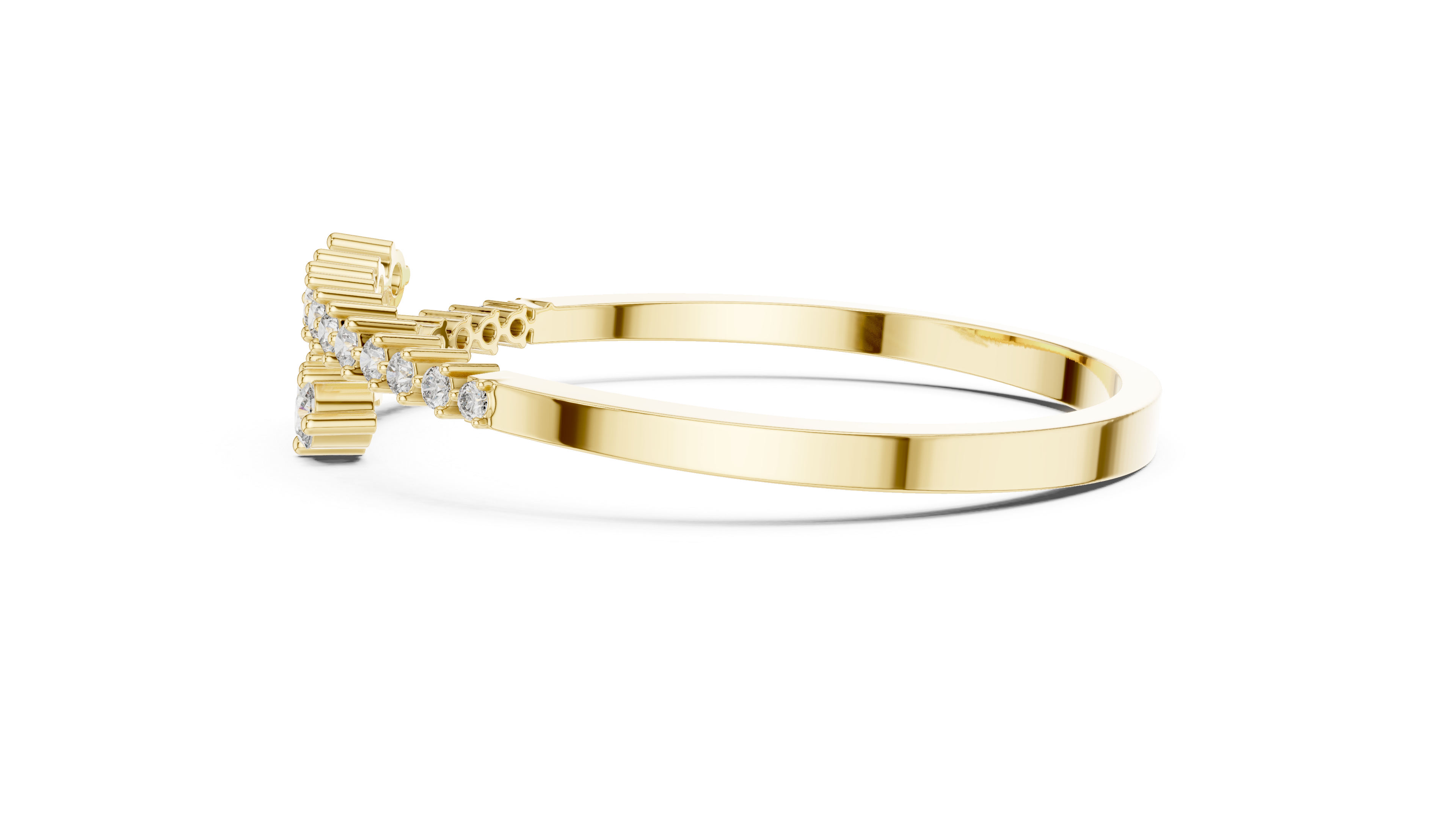 Graduated Diamond Bangle Bracelet