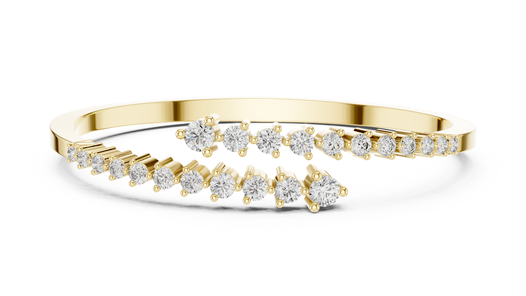 Graduated Diamond Bangle Bracelet