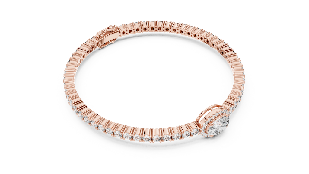 East West Oval Tennis Bangle