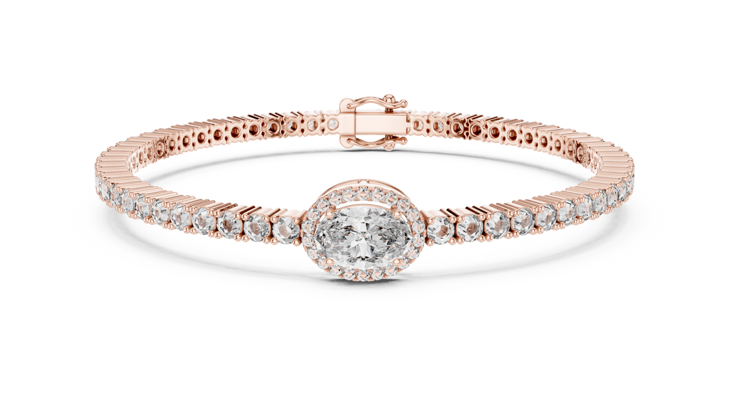 East West Oval Tennis Bangle