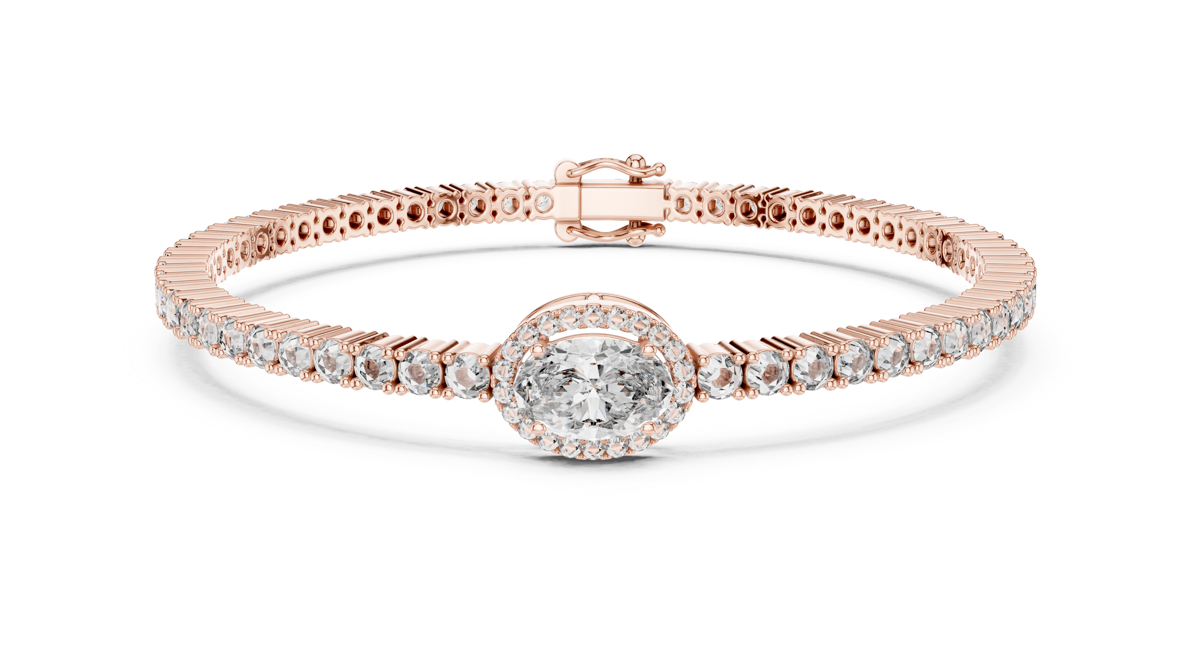 East West Oval Tennis Bangle