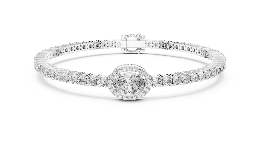 East West Oval Tennis Bangle