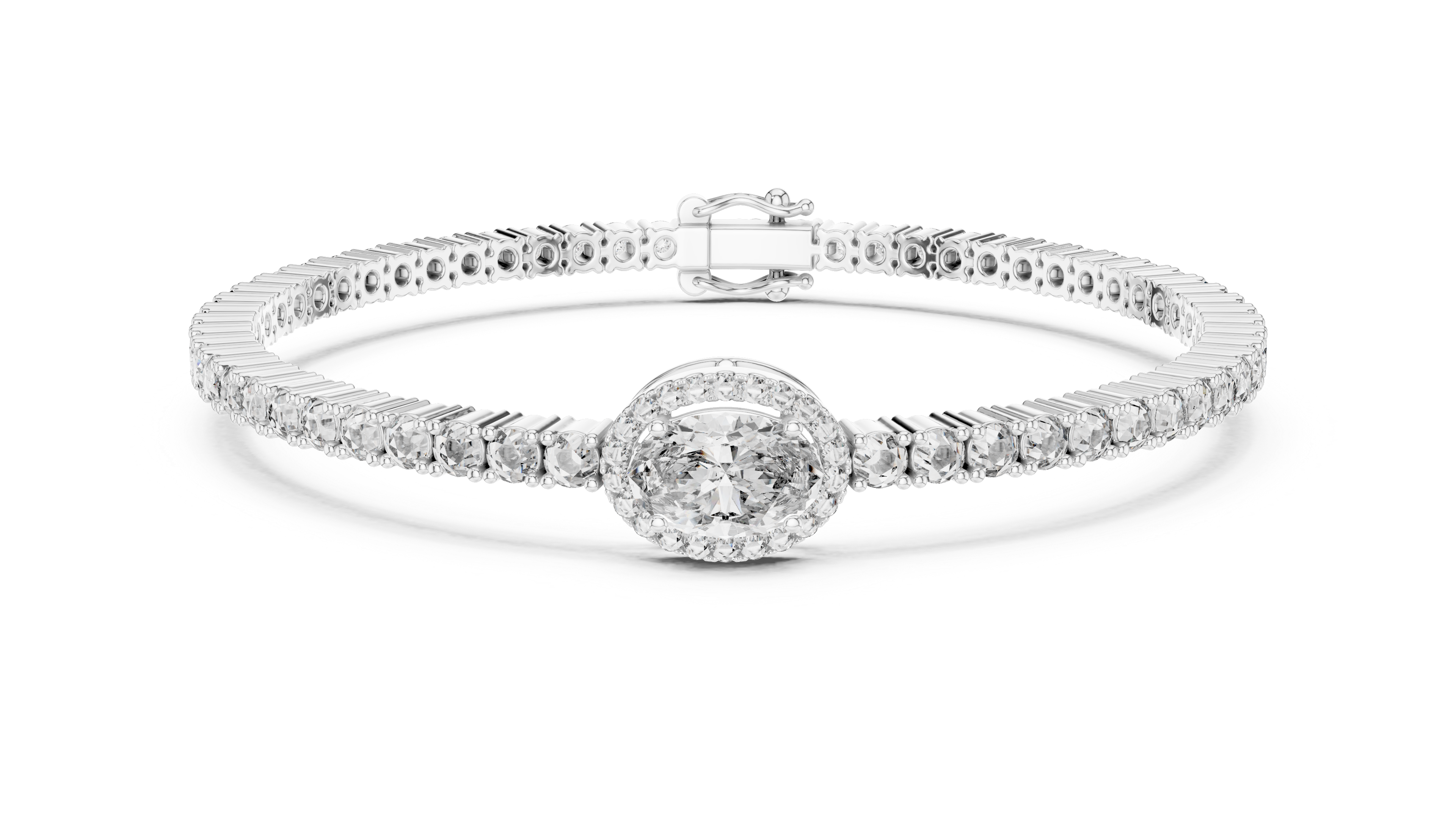 East West Oval Tennis Bangle