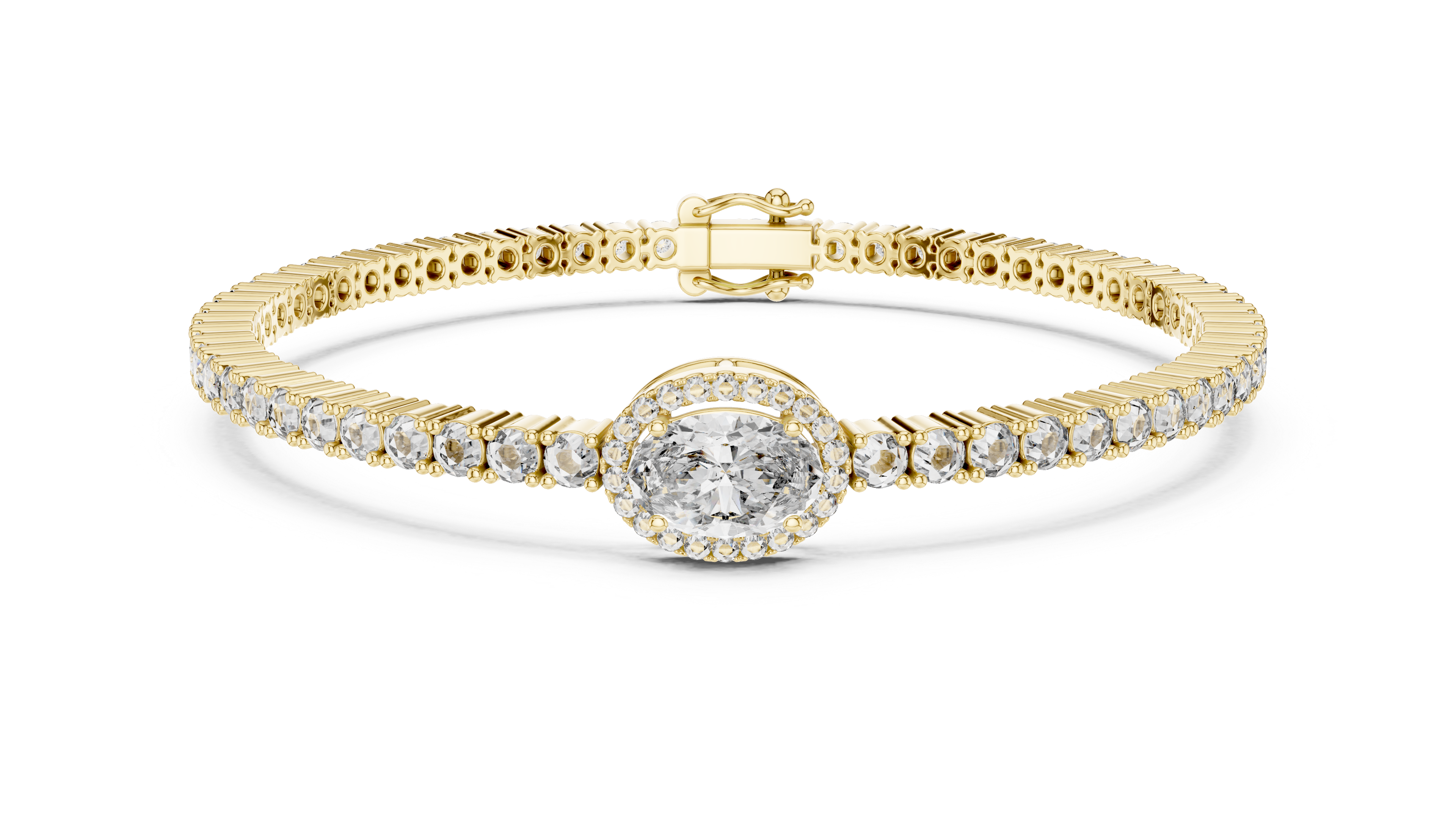 East West Oval Tennis Bangle