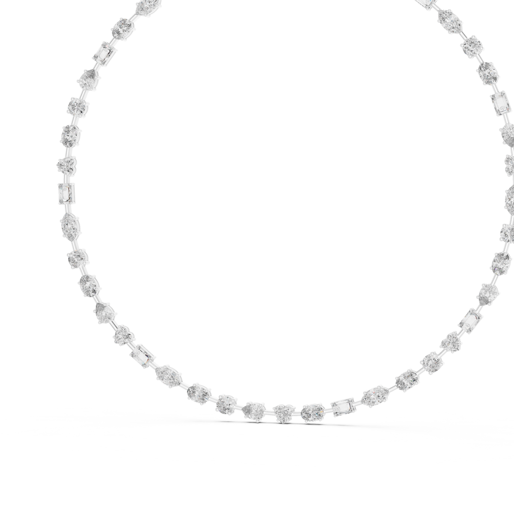 Multi-Shape Diamond Necklace