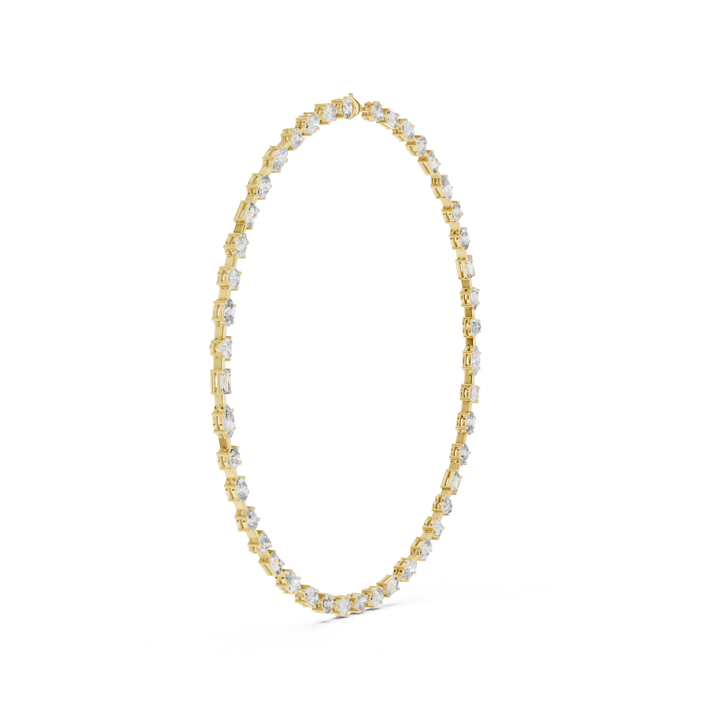Multi-Shape Diamond Necklace