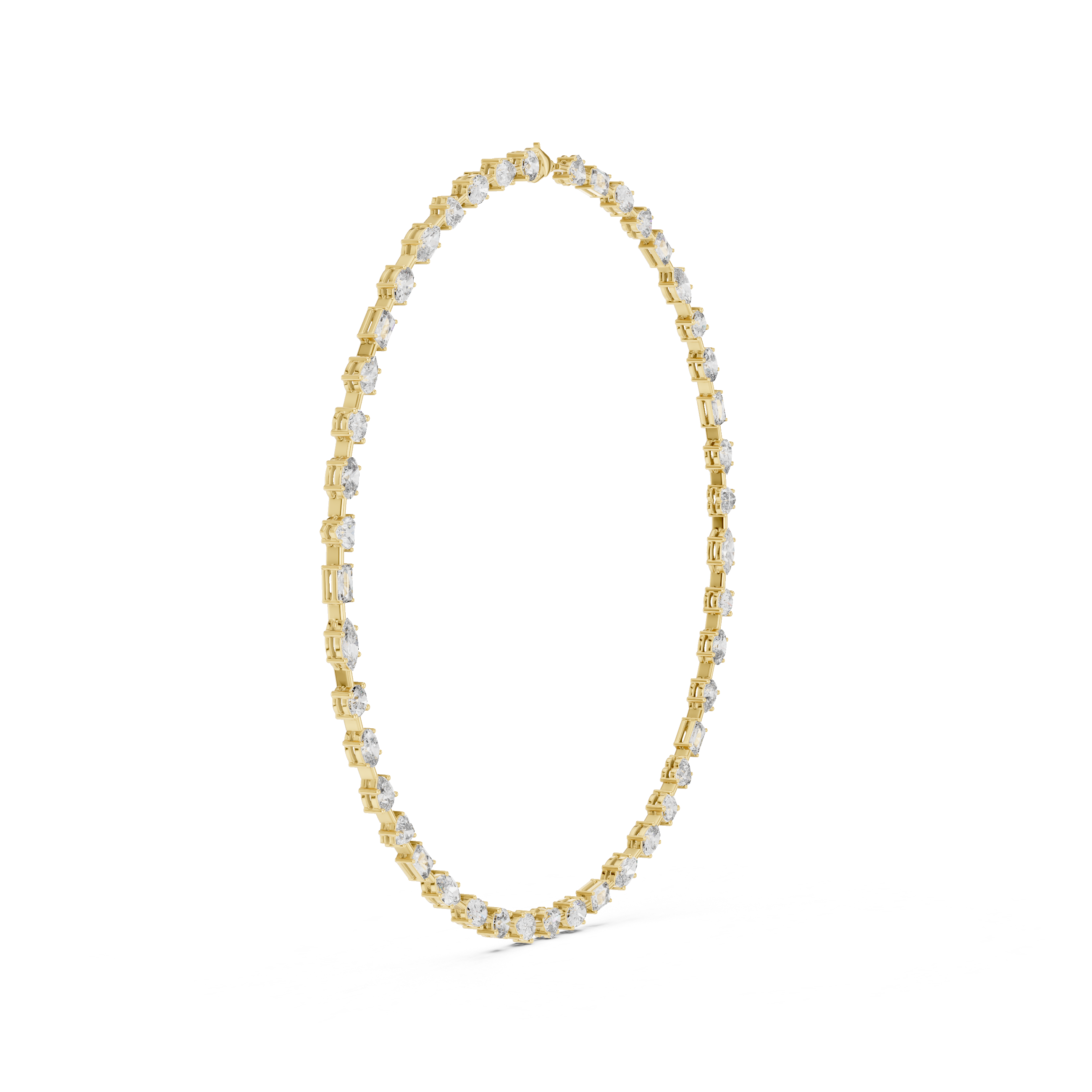Multi-Shape Diamond Necklace