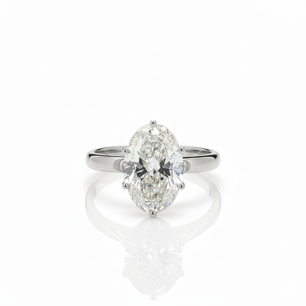 Oval Solitaire Ring