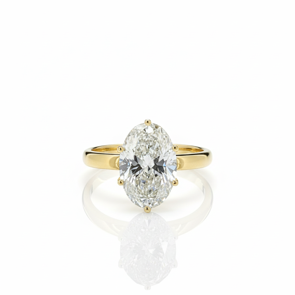 Oval Solitaire Ring