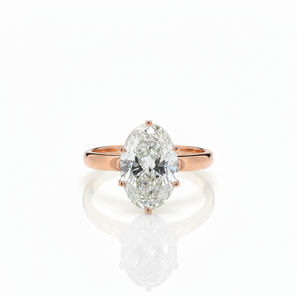 Oval Solitaire Ring