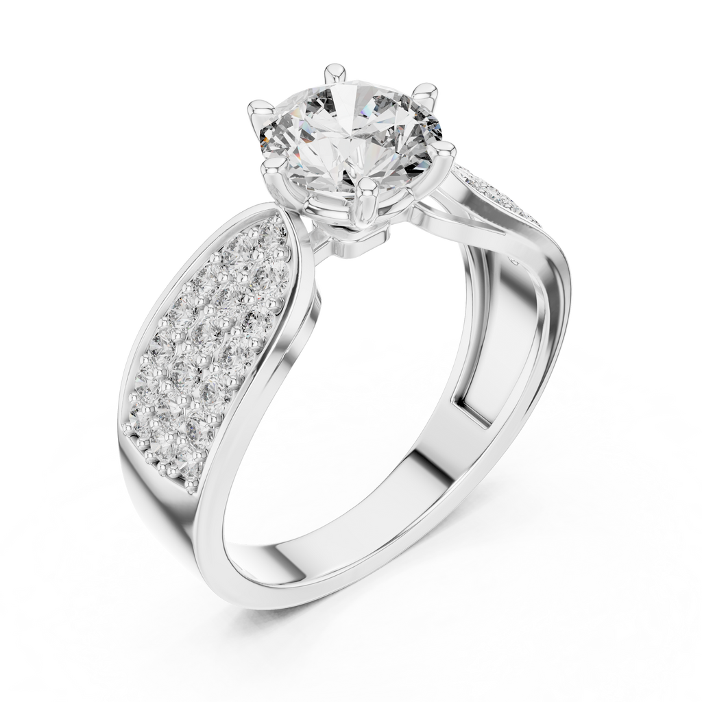 Round Diamond Solitaire Ring