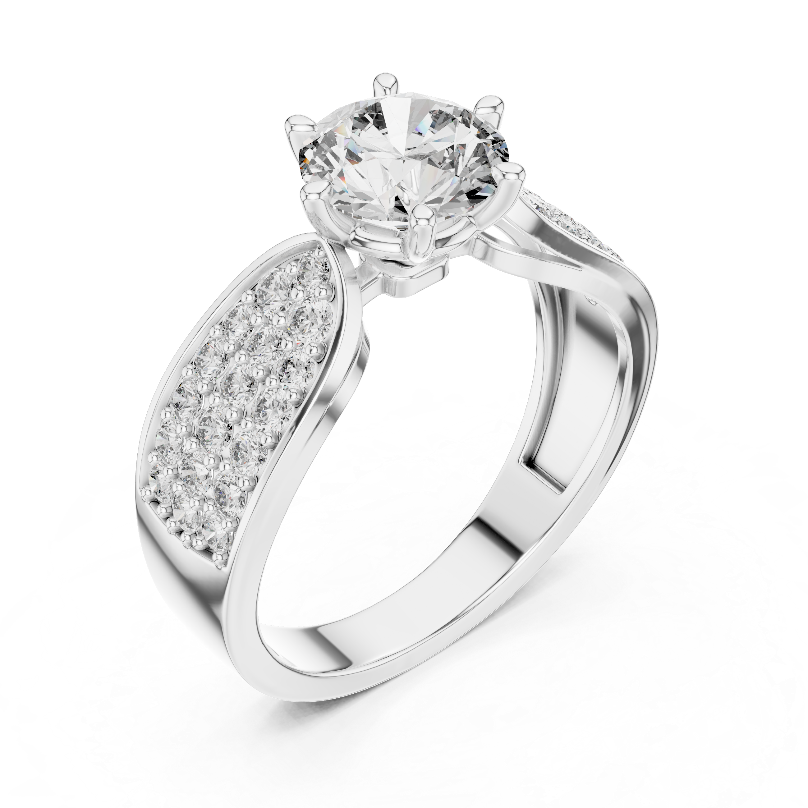 Round Diamond Solitaire Ring