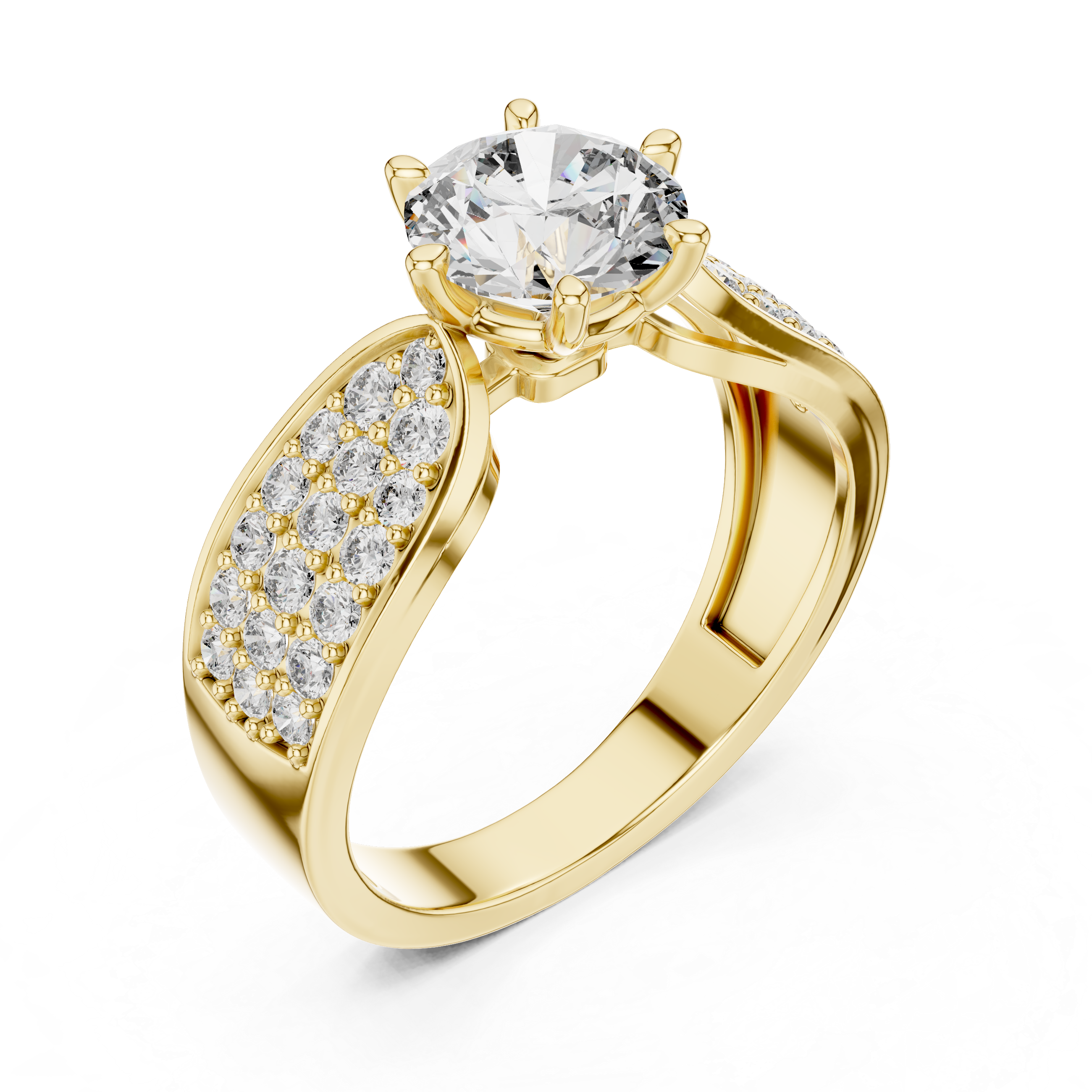 Round Diamond Solitaire Ring