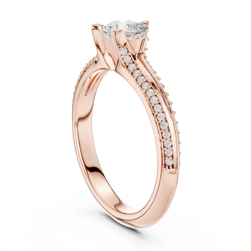 Heart Shape Diamond Engagement Ring