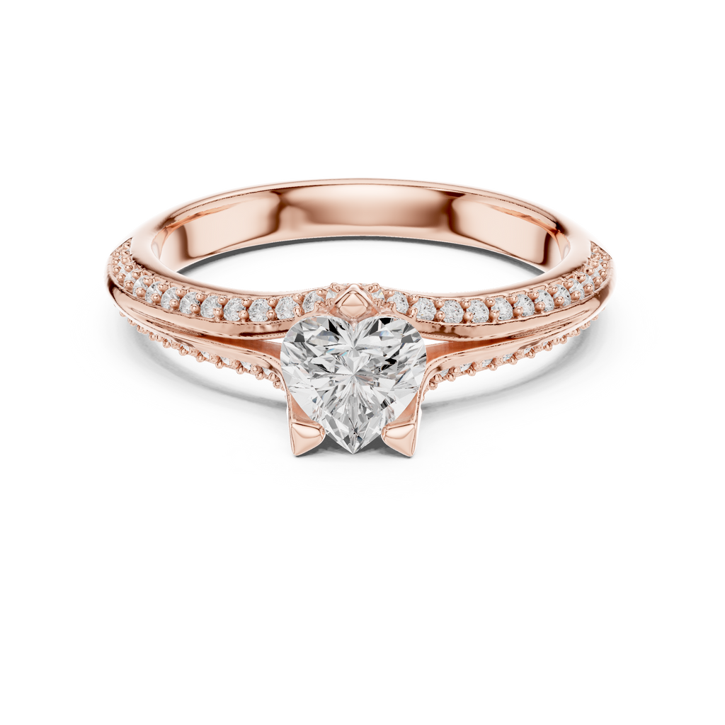 Heart Shape Diamond Engagement Ring