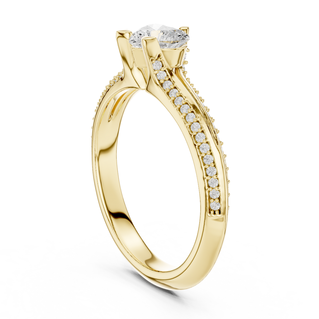 Heart Shape Diamond Engagement Ring