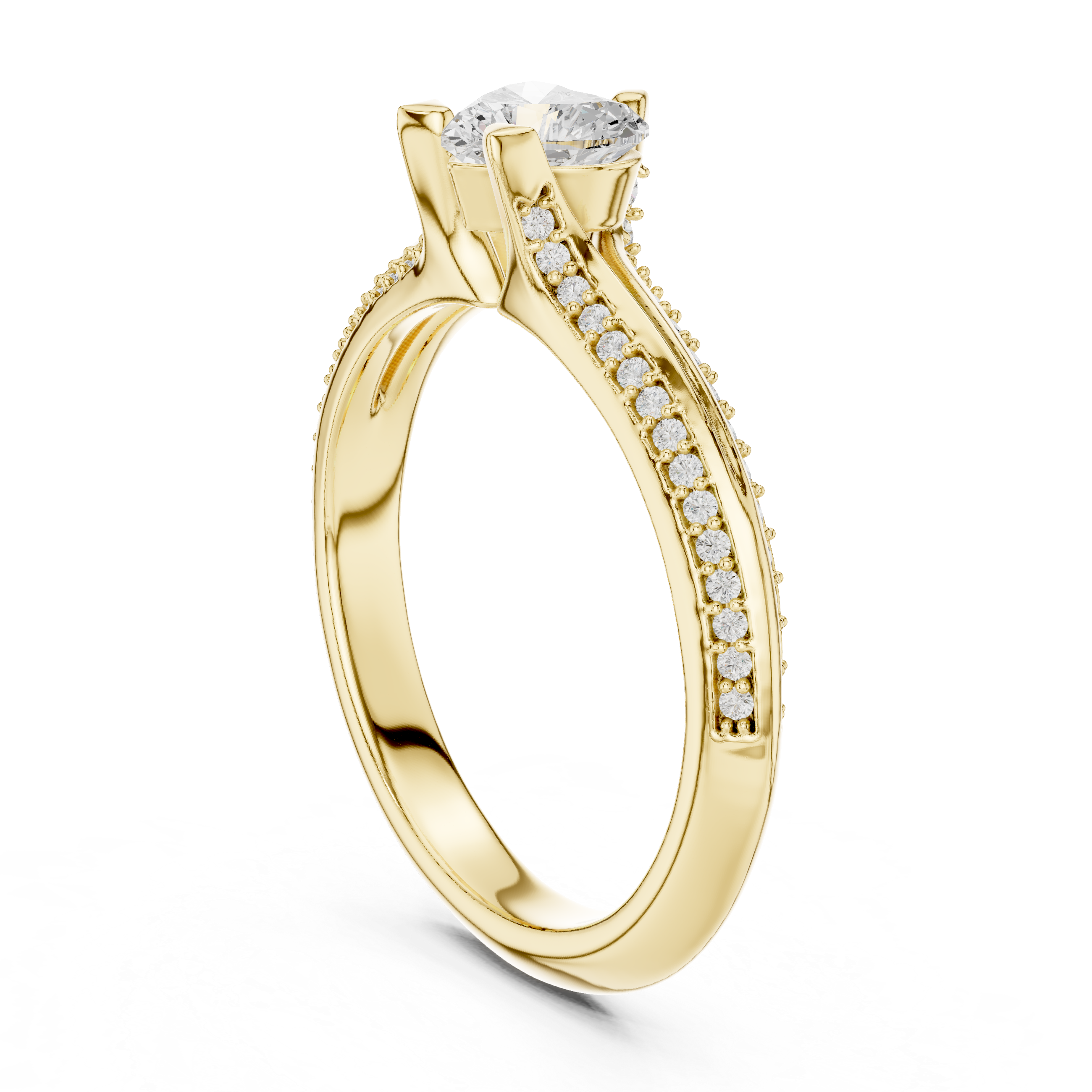 Heart Shape Diamond Engagement Ring