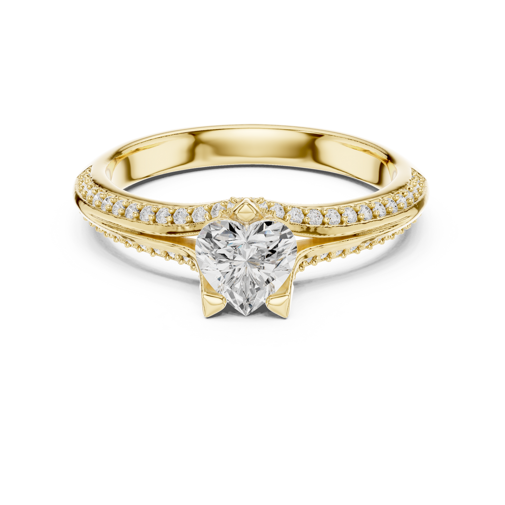 Heart Shape Diamond Engagement Ring