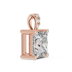 Princess Cut Solitaire Diamond Pendant