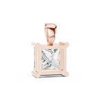 Princess Cut Solitaire Diamond Pendant