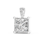 Princess Cut Solitaire Diamond Pendant