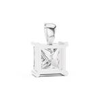 Princess Cut Solitaire Diamond Pendant