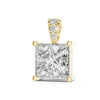 Princess Cut Solitaire Diamond Pendant