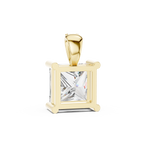 Princess Cut Solitaire Diamond Pendant