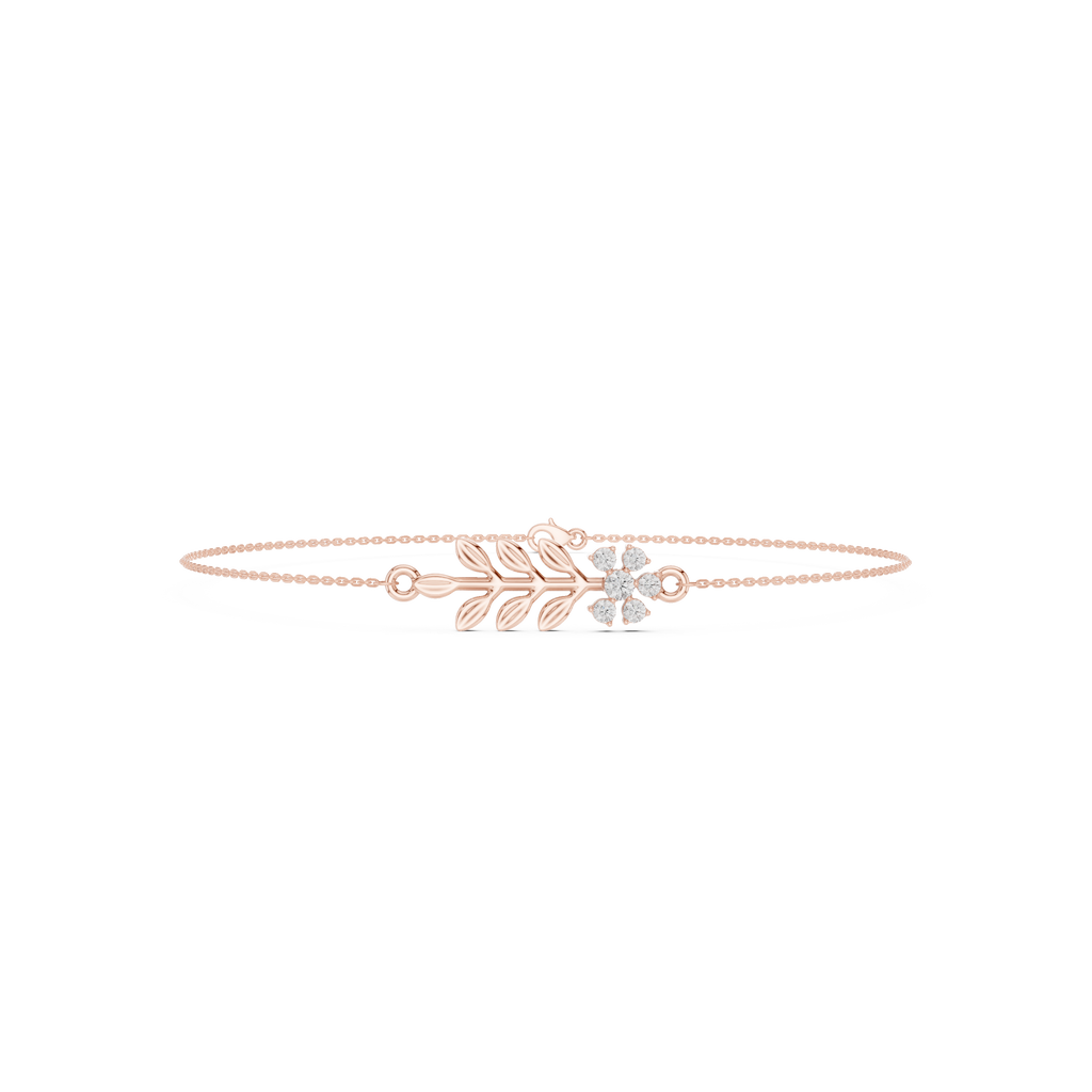 Berry Branch Pendant in Solid Gold