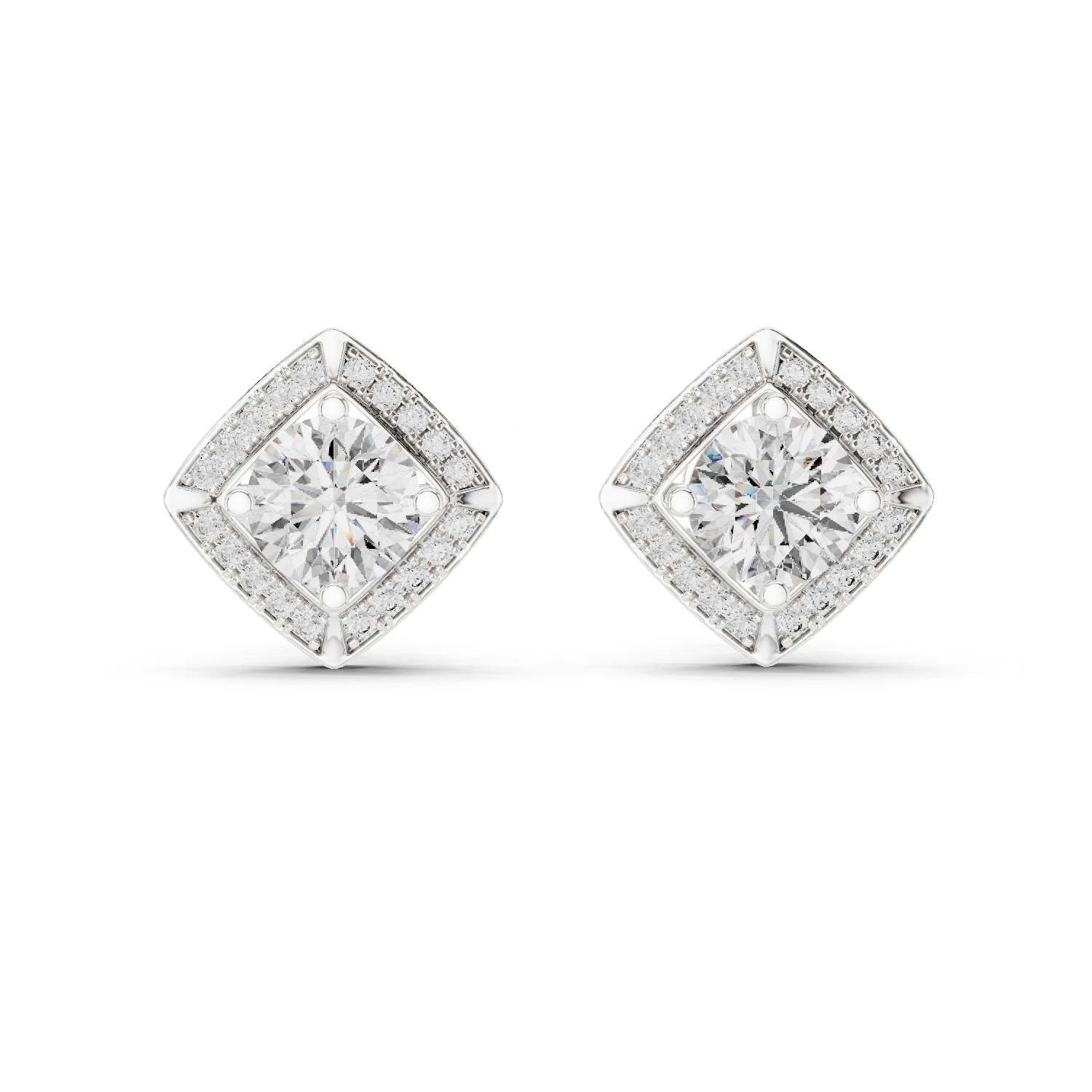 Fancy Diamond Stud Earrings